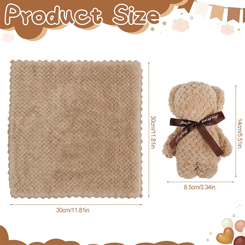1-10Pcs Teddy Bear Towel Gift for Baby Shower Kids Birthday Party Favors Wedding Anniversary Guests Gift Christmas Easter Decor
