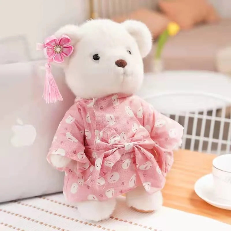 Handmade Cute Teddy Bear Long Plush High Quality Teddy Tale Best Gift For Girlfriend Valentines Day Gift Birthday Party Decore