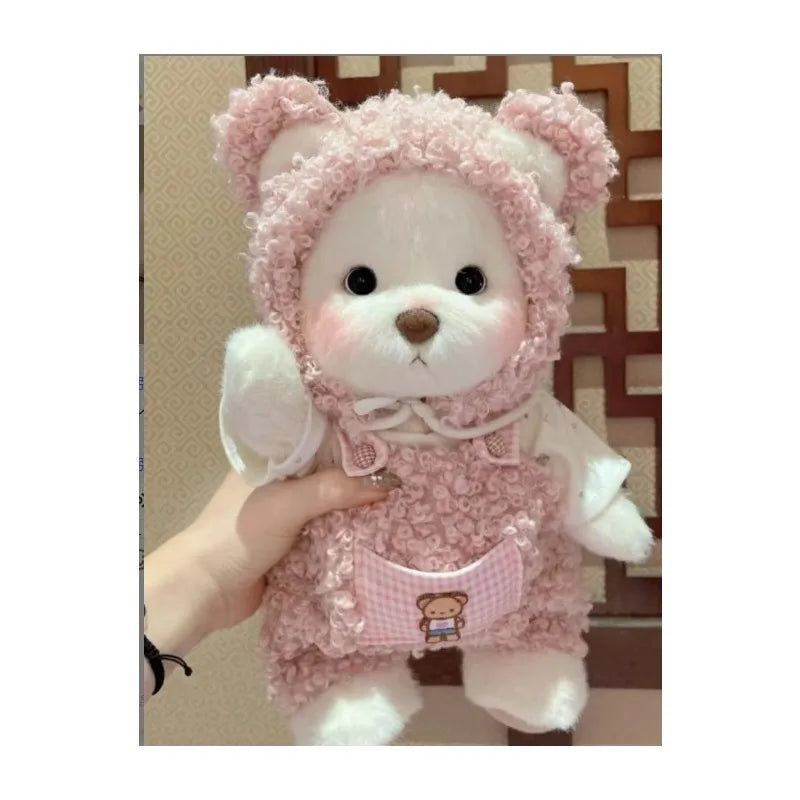 Handmade Cute Teddy Bear Long Plush High Quality Teddy Tale Best Gift For Girlfriend Valentines Day Gift Birthday Party Decore