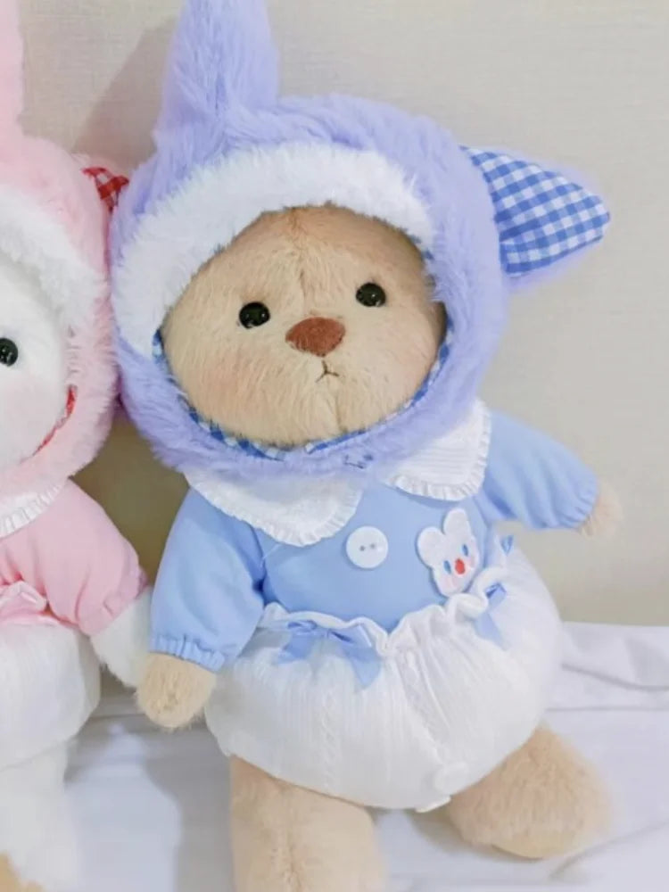 Handmade Cute Teddy Bear Long Plush High Quality Teddy Tale Best Gift For Girlfriend Valentines Day Gift Birthday Party Decore